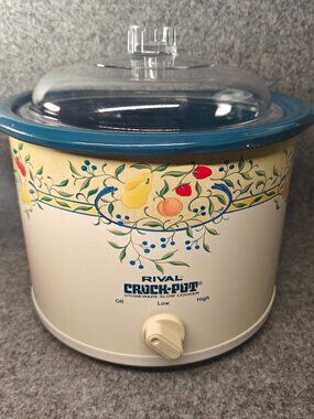Rival Crock‑Pot 2.5 Qt Vintage Stoneware Slow Cooker Model 3120 EXCELLENT BOX